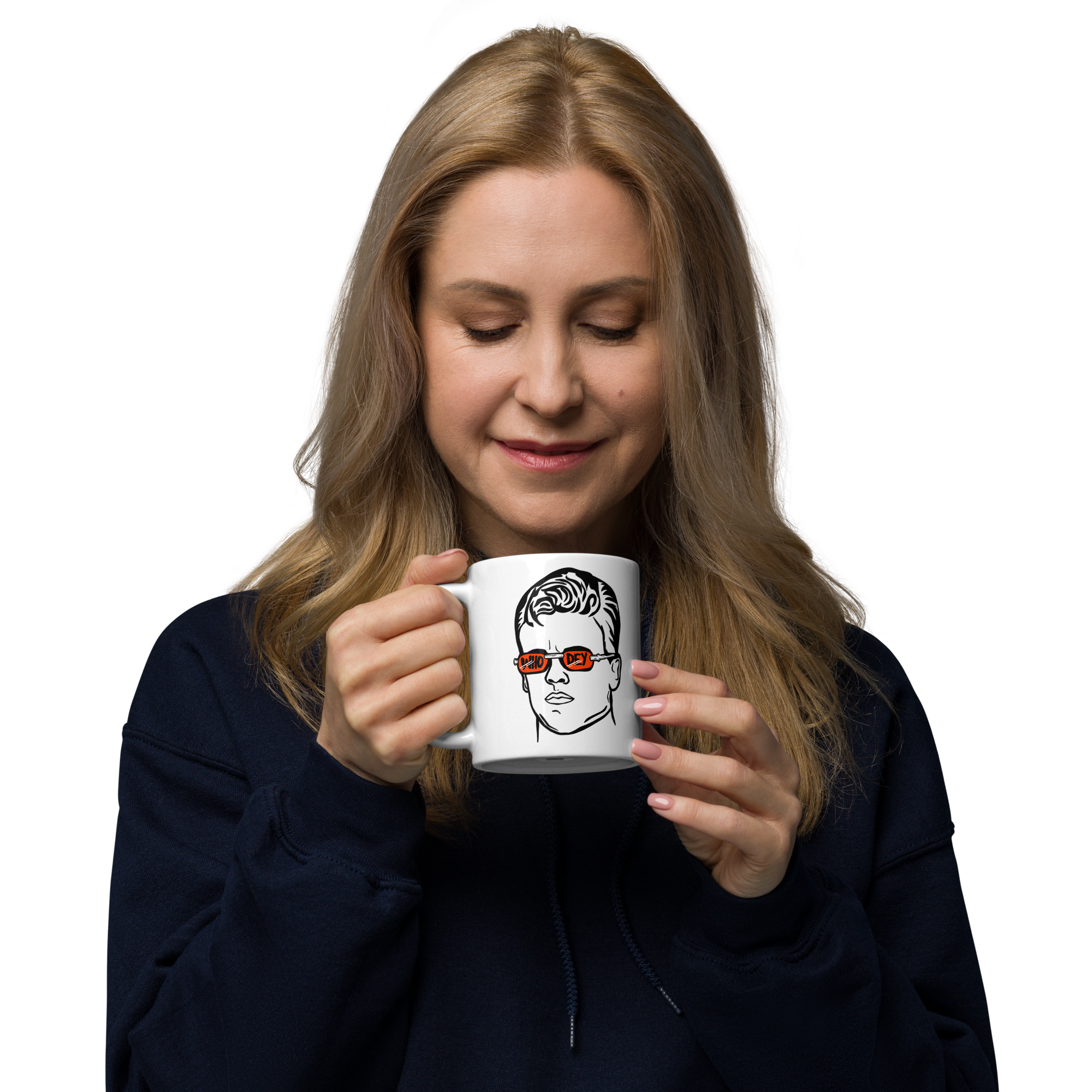 Joe Burr White glossy mug