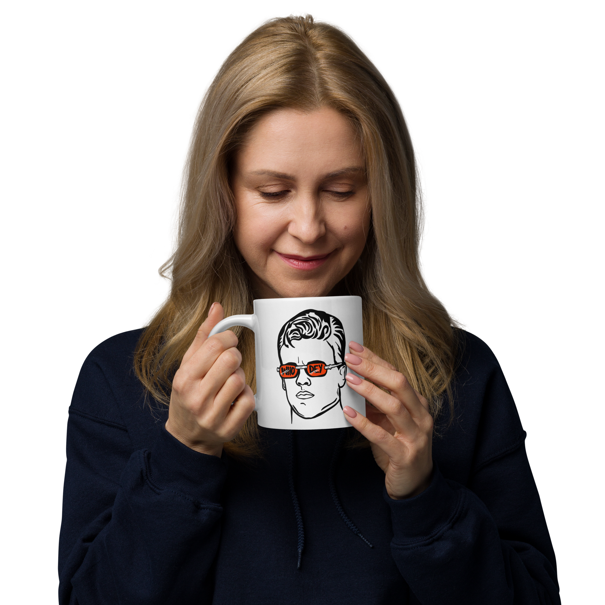 Joe Burr White glossy mug