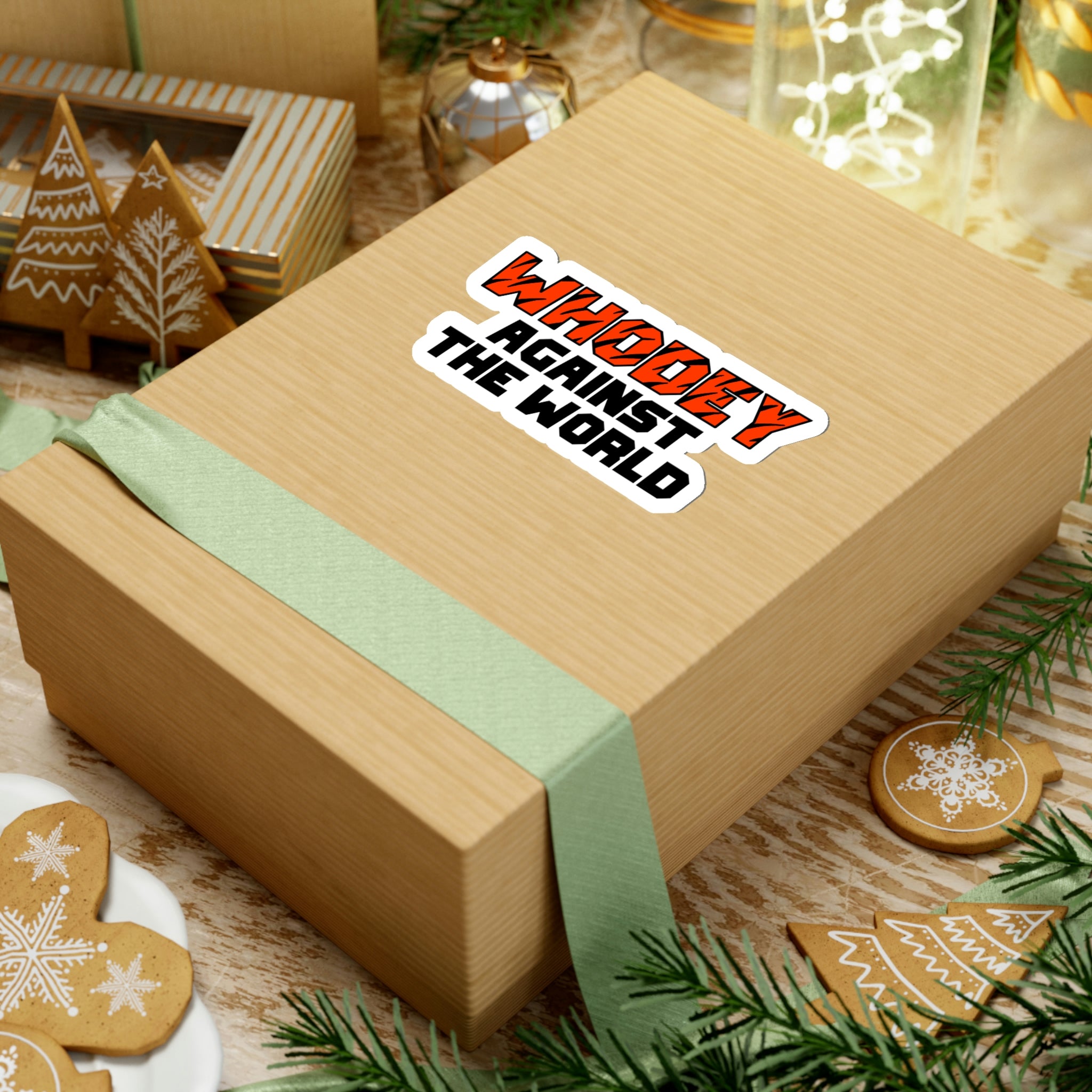 WHODEY Against The World - Sticker