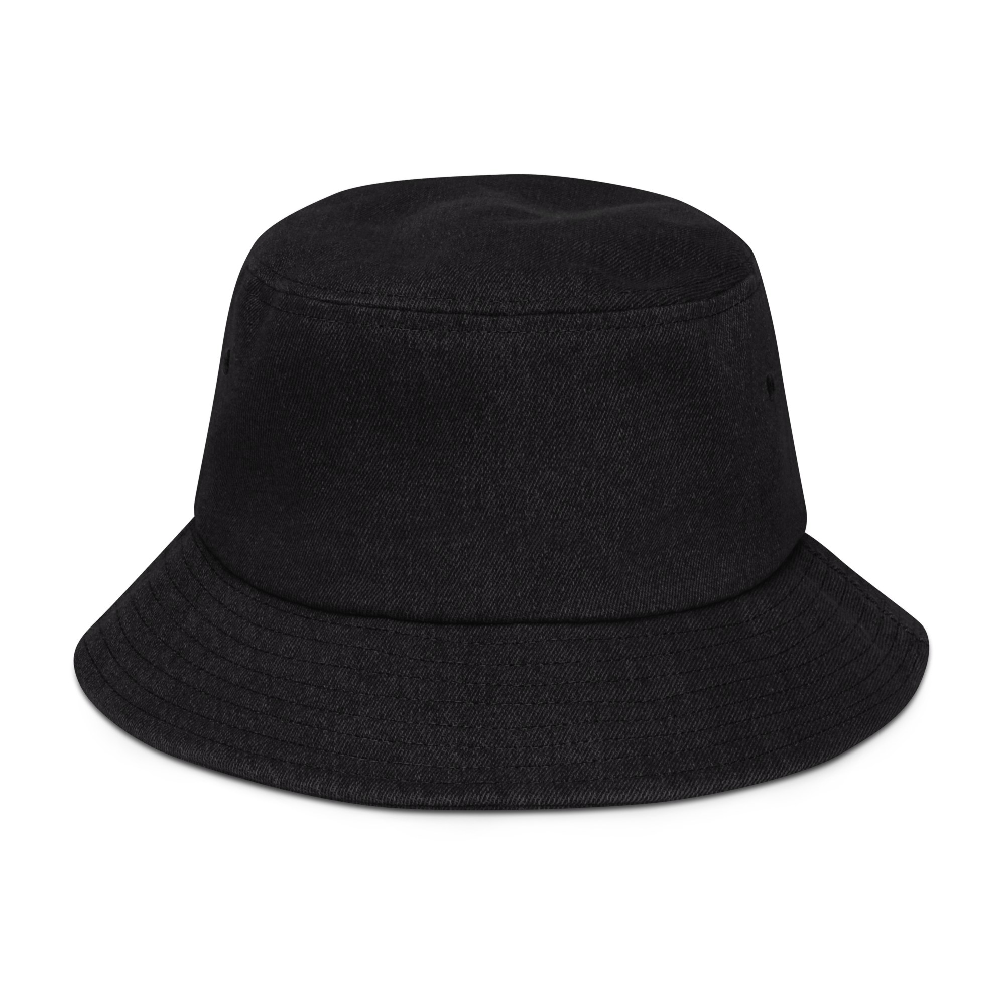 WHO DEY Black Denim Bucket Hat
