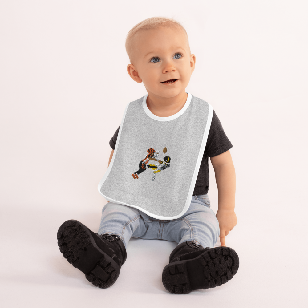 TikTok Terminator Embroidered Baby Bib