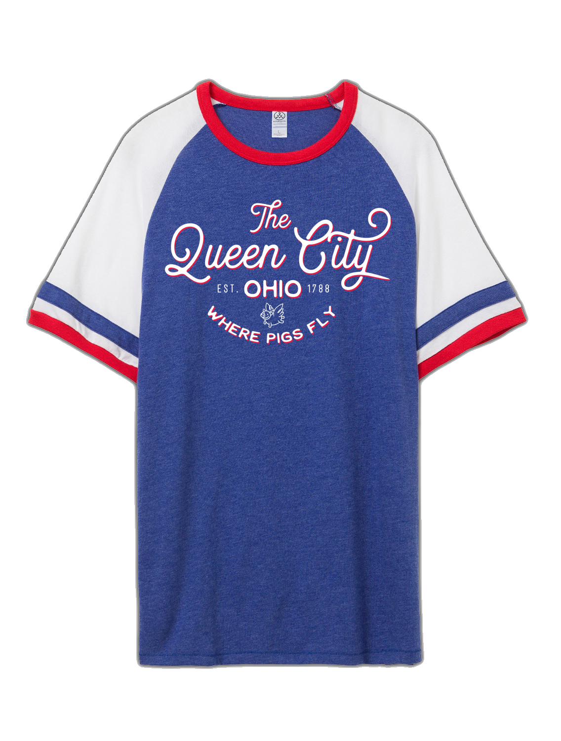 Where Pigs Fly (Red White & Blue Retro)