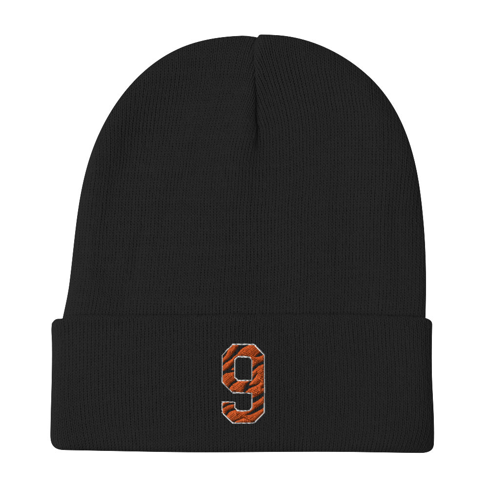 Striped Burrow 9 Embroidered Beanie
