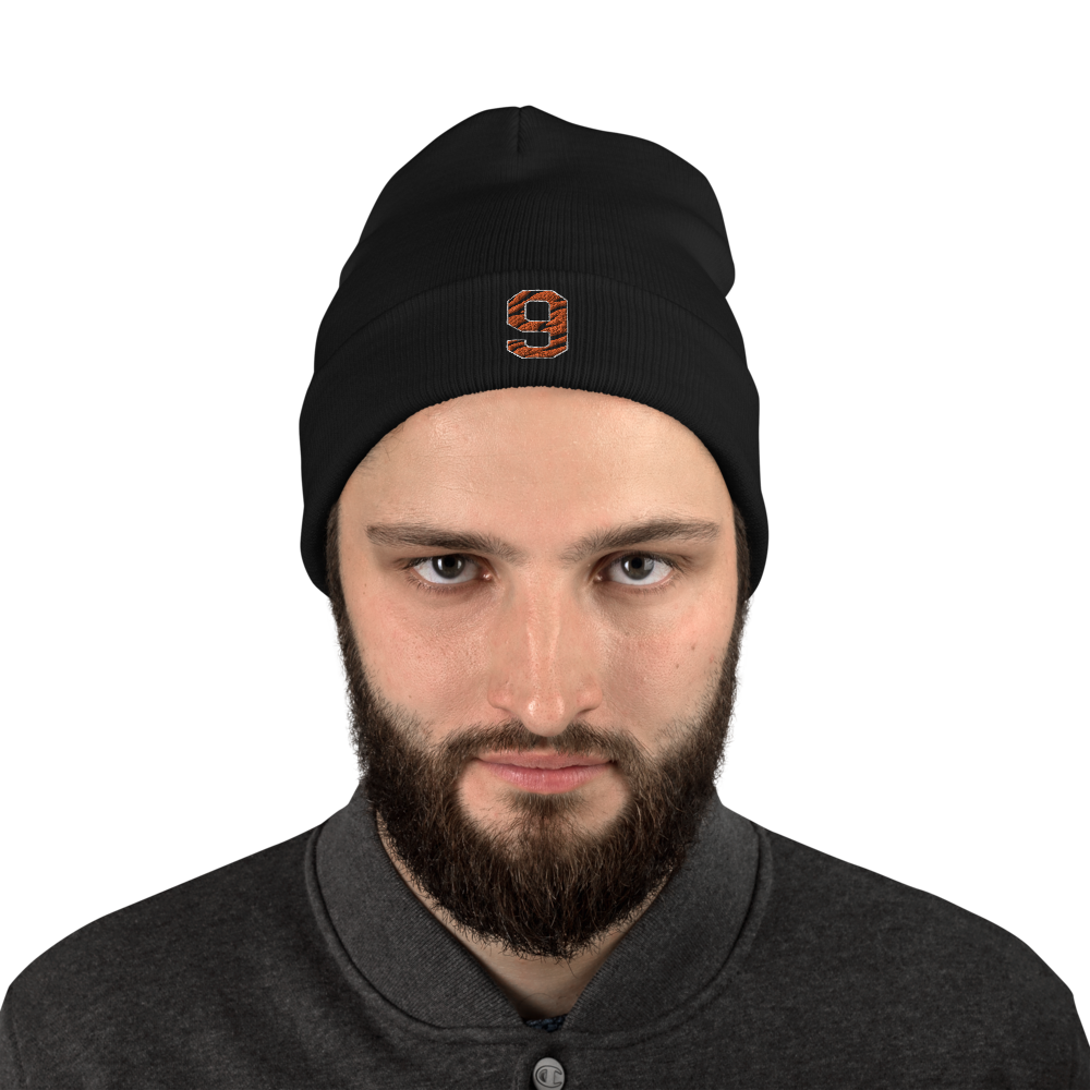 Striped Burrow 9 Embroidered Beanie