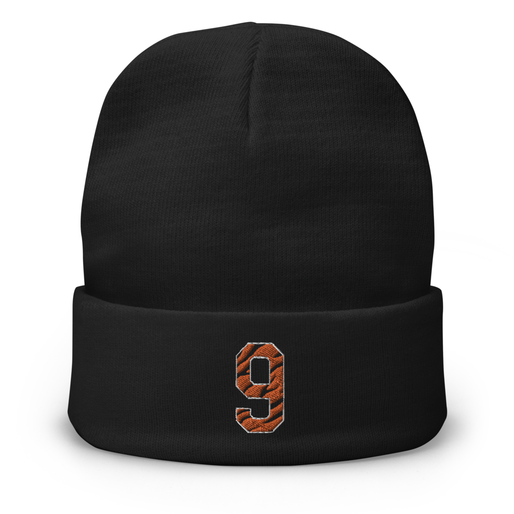 Striped Burrow 9 Embroidered Beanie