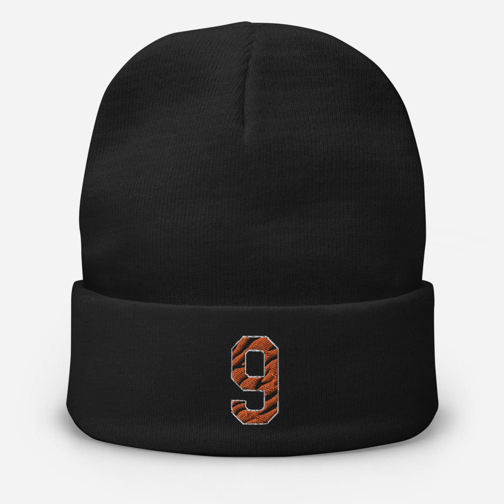 Striped Burrow 9 Embroidered Beanie