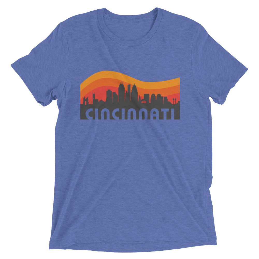 Retro Cincinnati Skyline