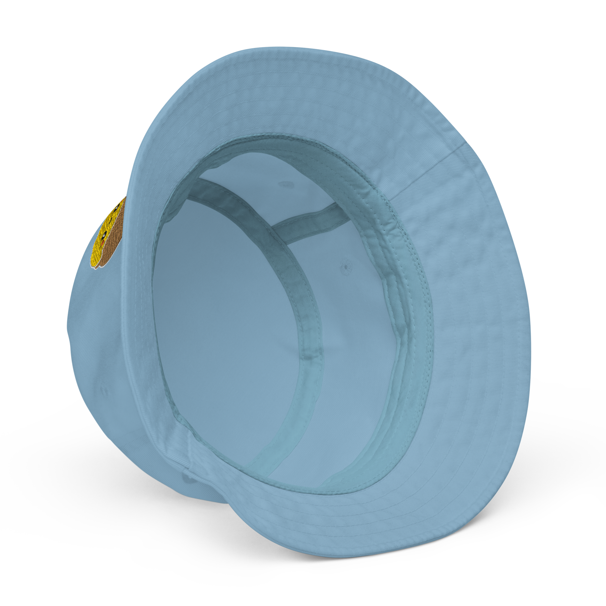 Kawaii Embroidered Cheese Coney Bucket Hat