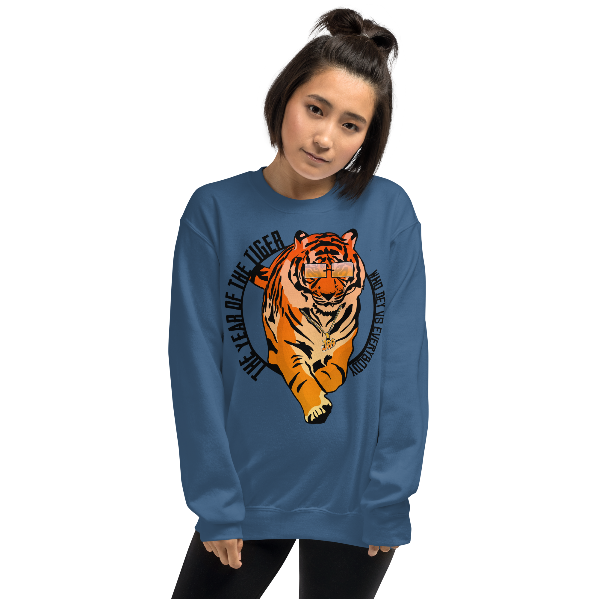 Year of the Tiger: Who Dey Vs Everybody - Sweatshirt