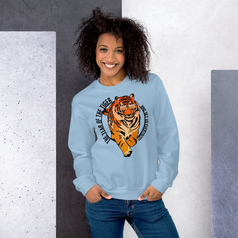 Year of the Tiger: Who Dey Vs Everybody - Sweatshirt