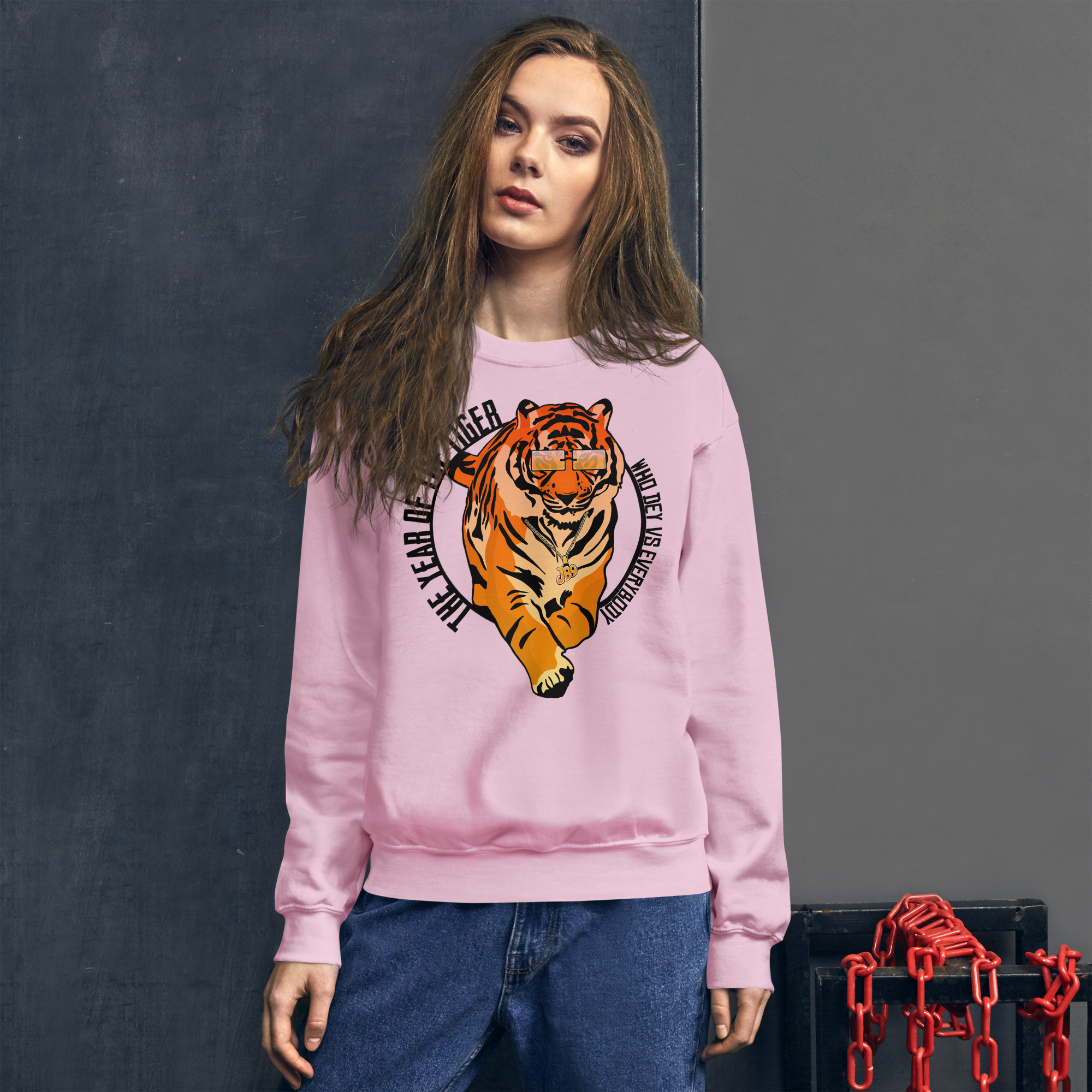 Year of the Tiger: Who Dey Vs Everybody - Sweatshirt
