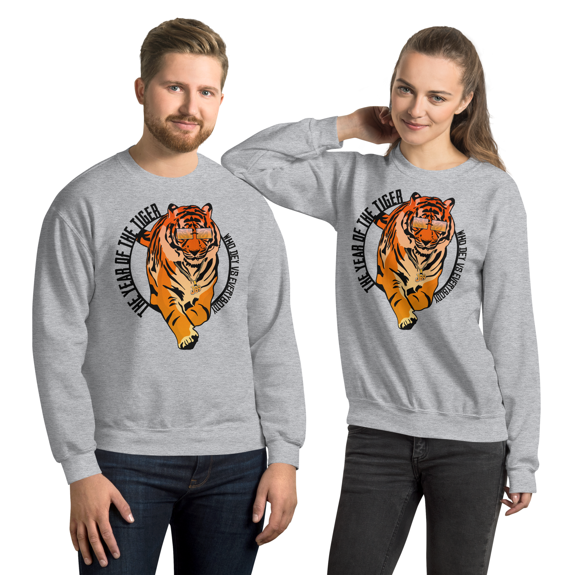 Year of the Tiger: Who Dey Vs Everybody - Sweatshirt
