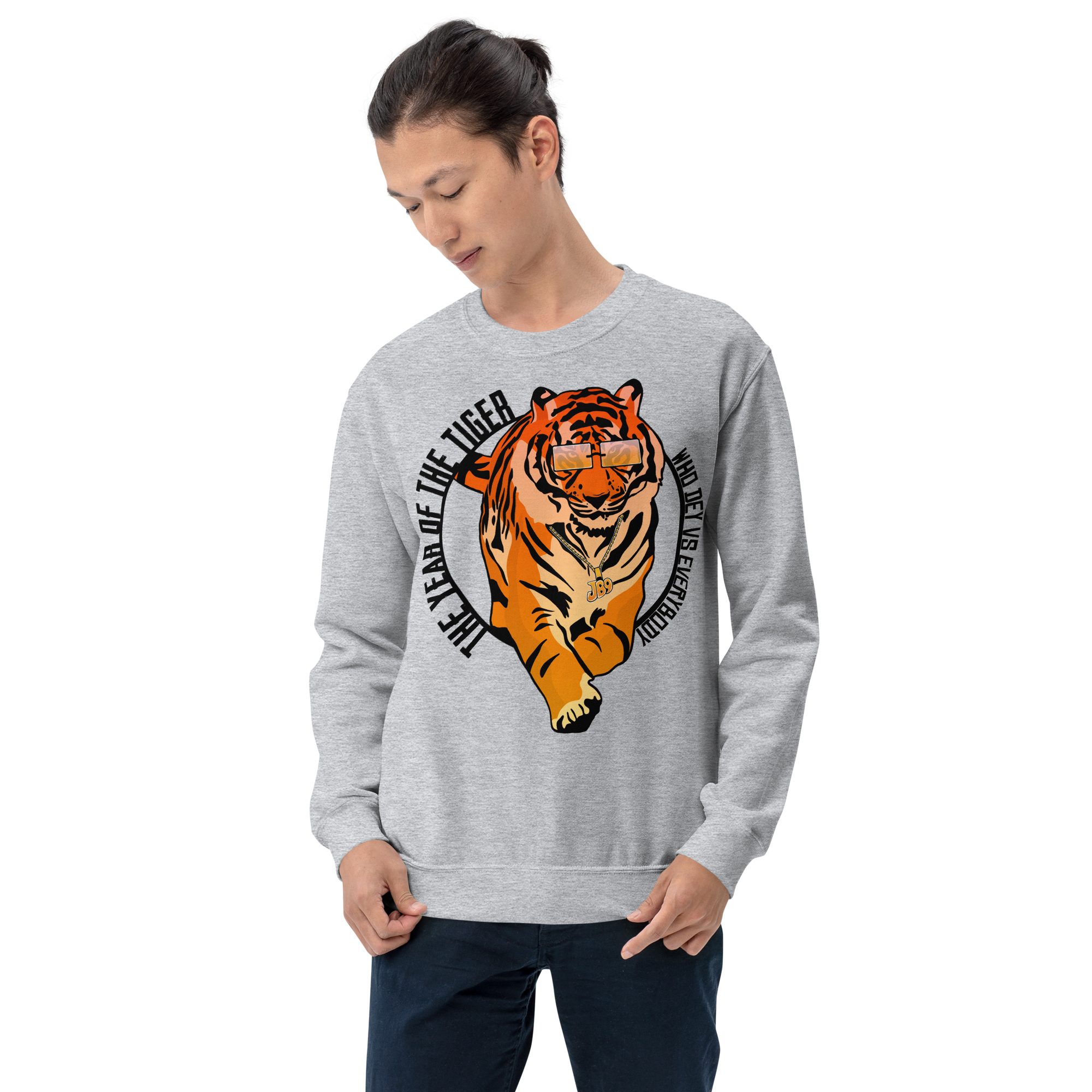 Year of the Tiger: Who Dey Vs Everybody - Sweatshirt