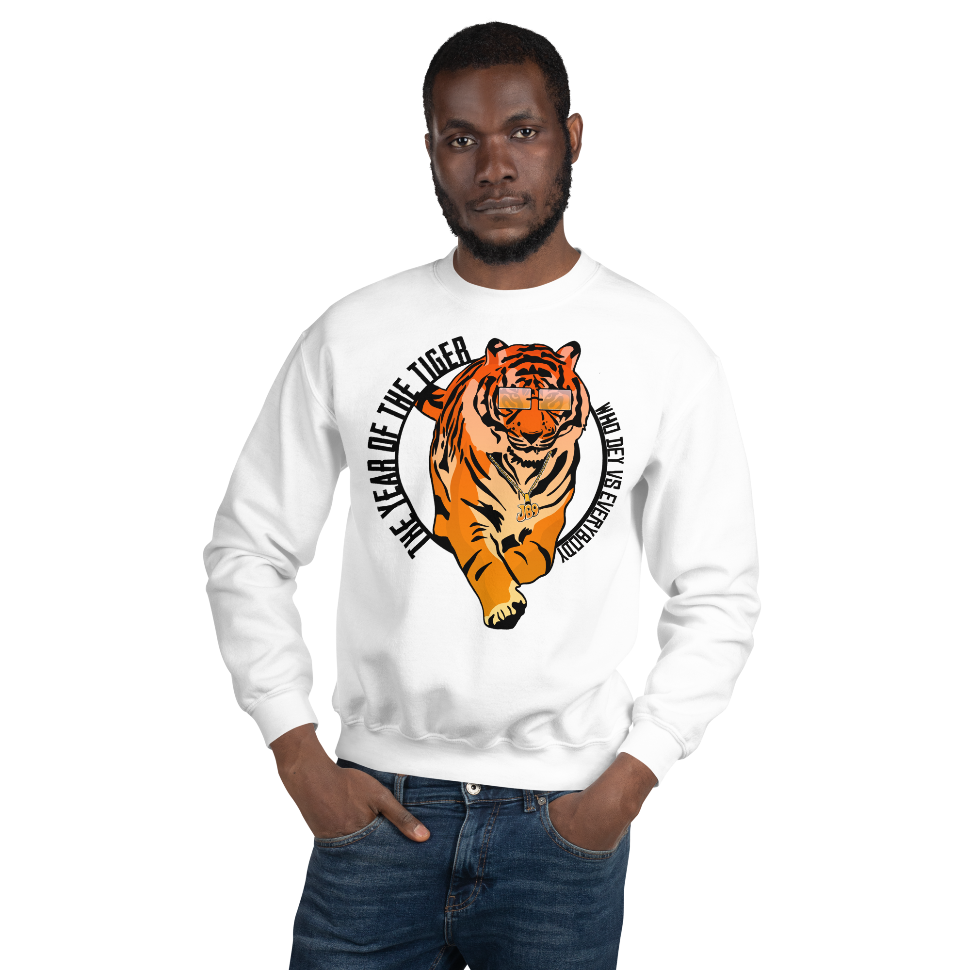 Year of the Tiger: Who Dey Vs Everybody - Sweatshirt