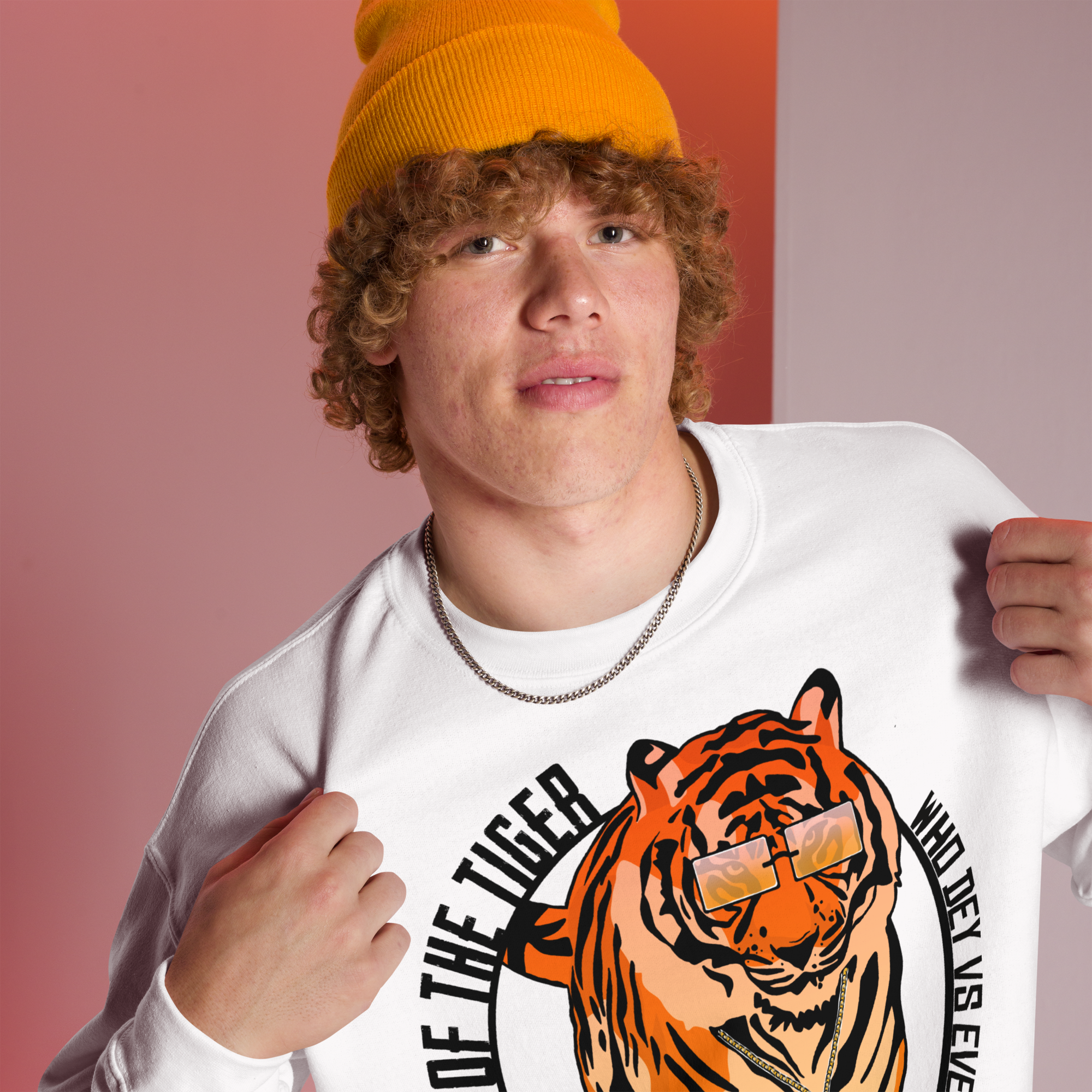 Year of the Tiger: Who Dey Vs Everybody - Sweatshirt