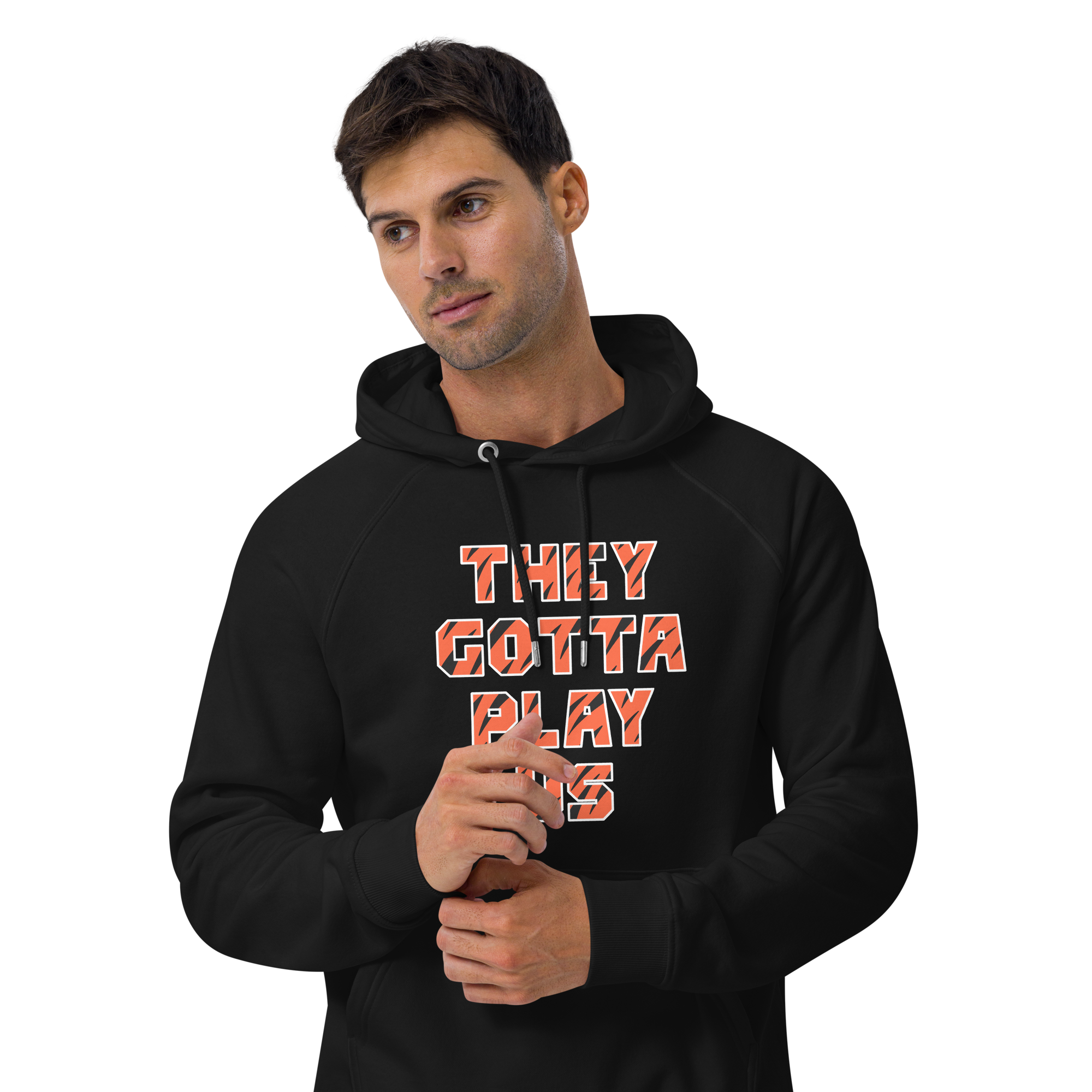 They Gotta Play US eco raglan hoodie