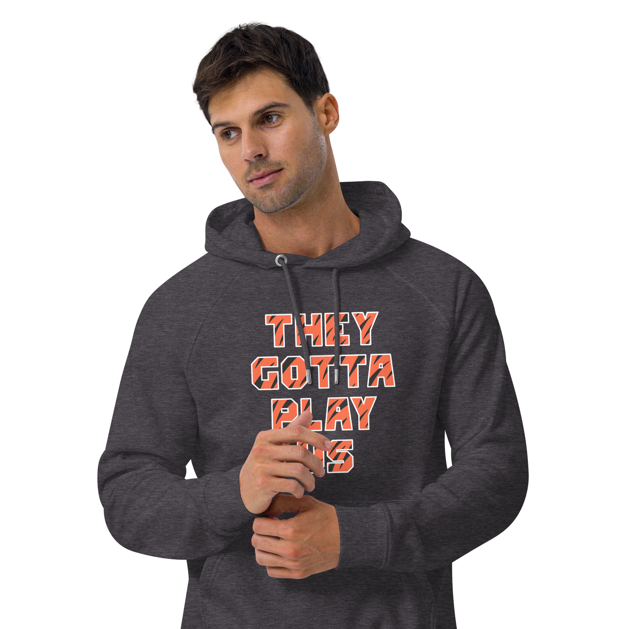 They Gotta Play US eco raglan hoodie