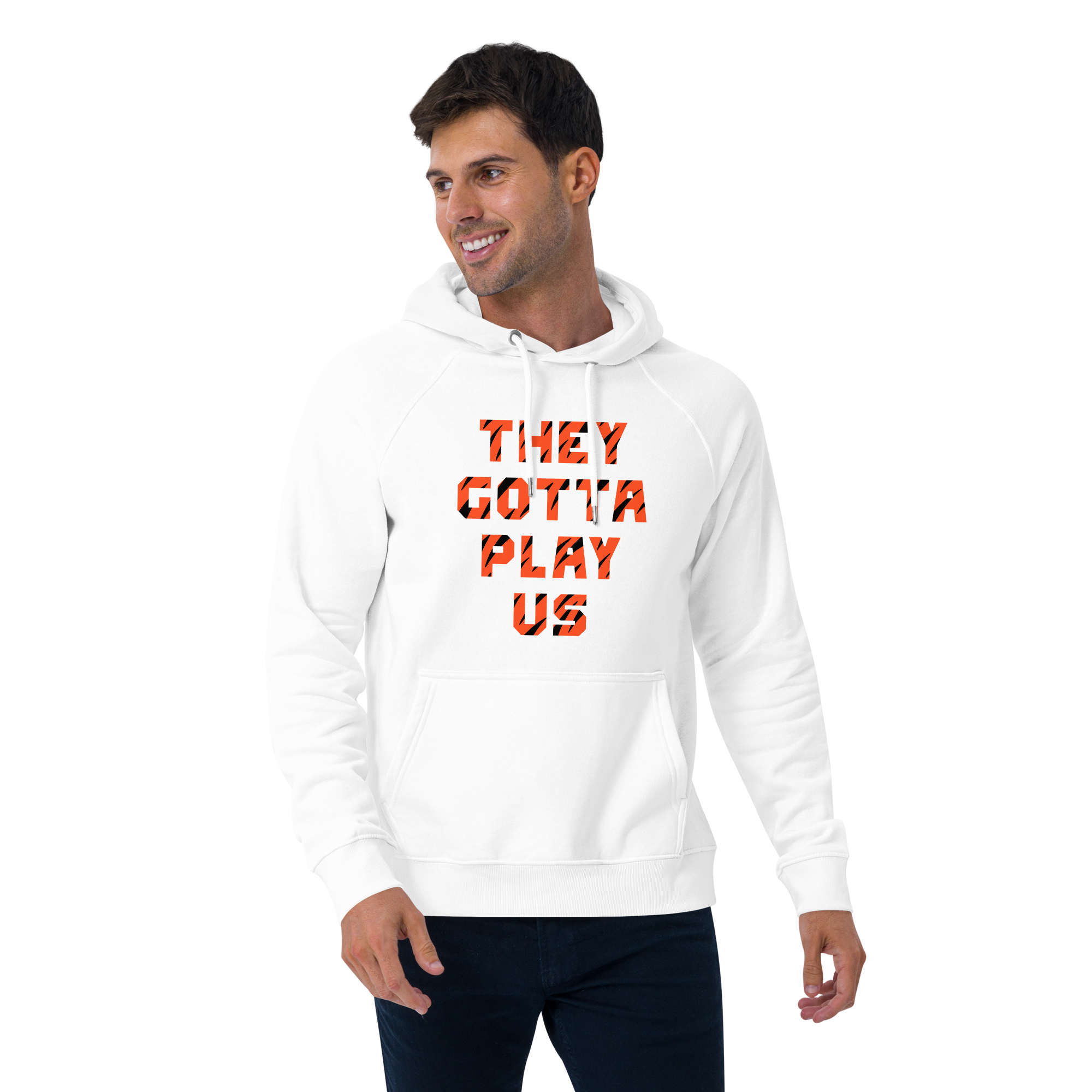 They Gotta Play US eco raglan hoodie