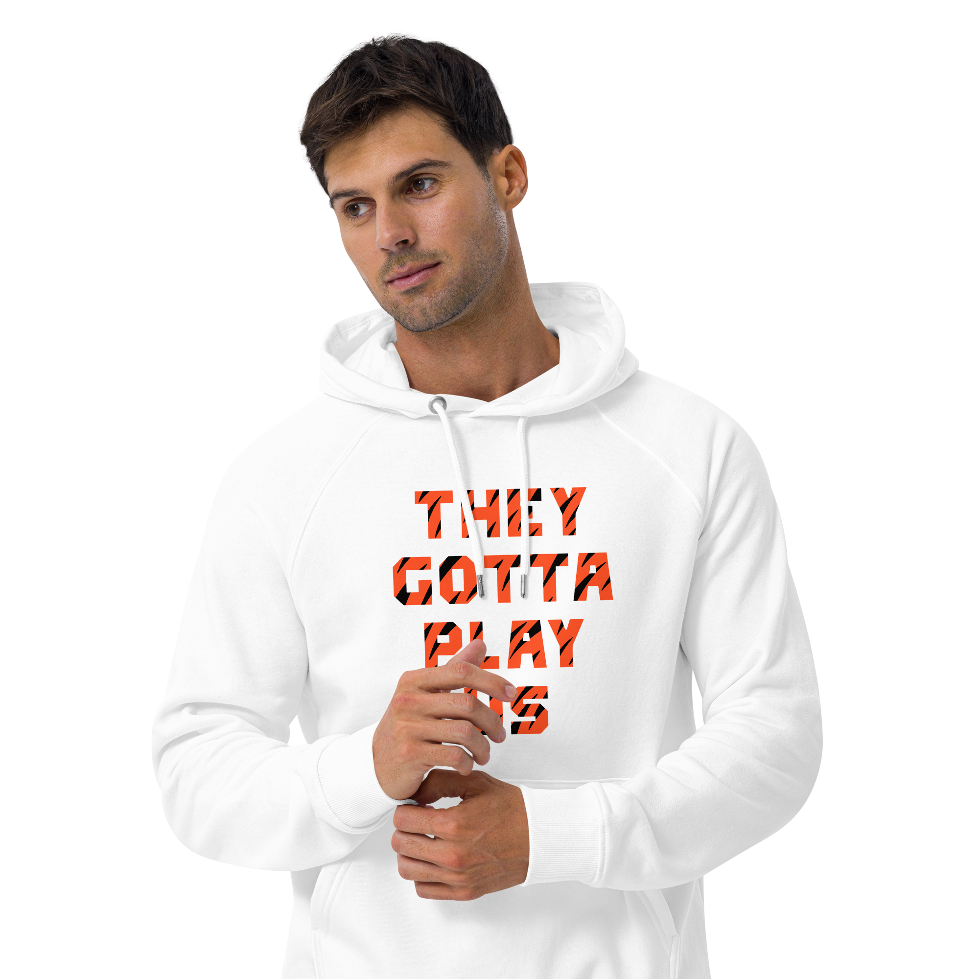 They Gotta Play US eco raglan hoodie