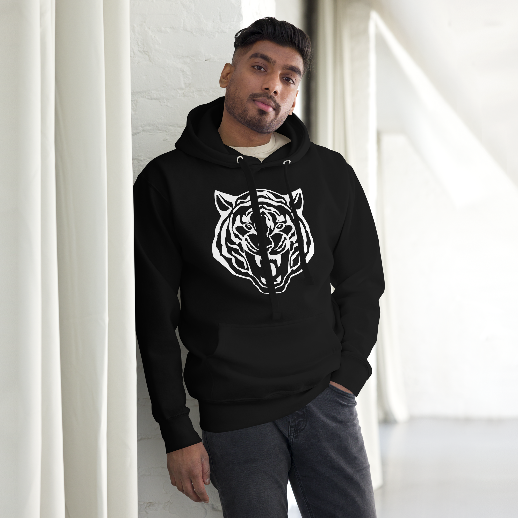 White Tiger Unisex Hoodie