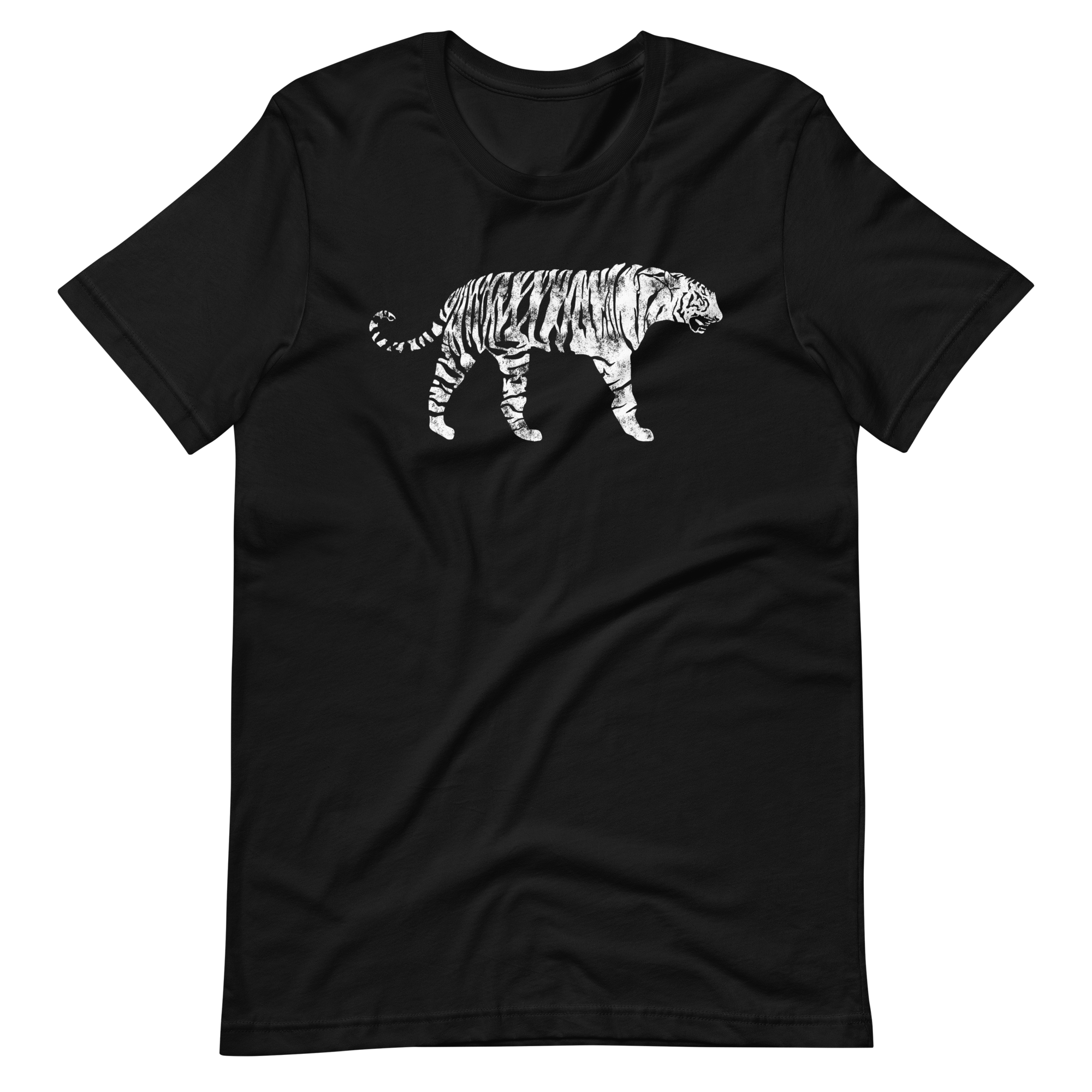 White Bengal Tiger Vintage Print