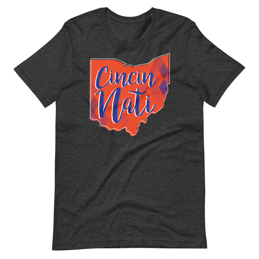Blue & Orange Diamond Futbol Tee
