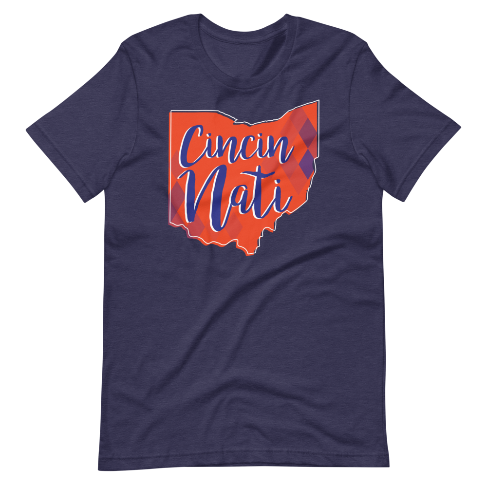 Blue & Orange Diamond Futbol Tee