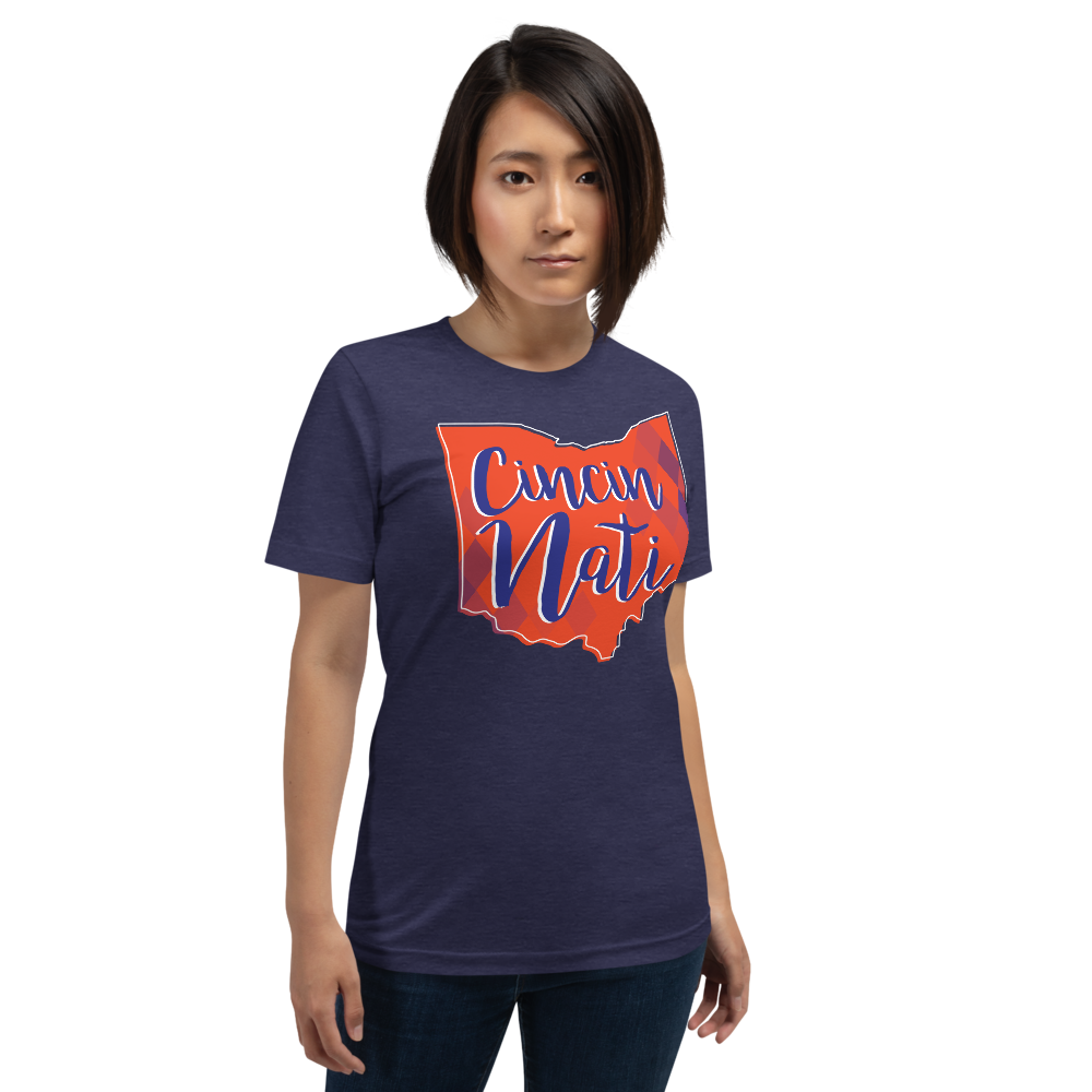 Blue & Orange Diamond Futbol Tee