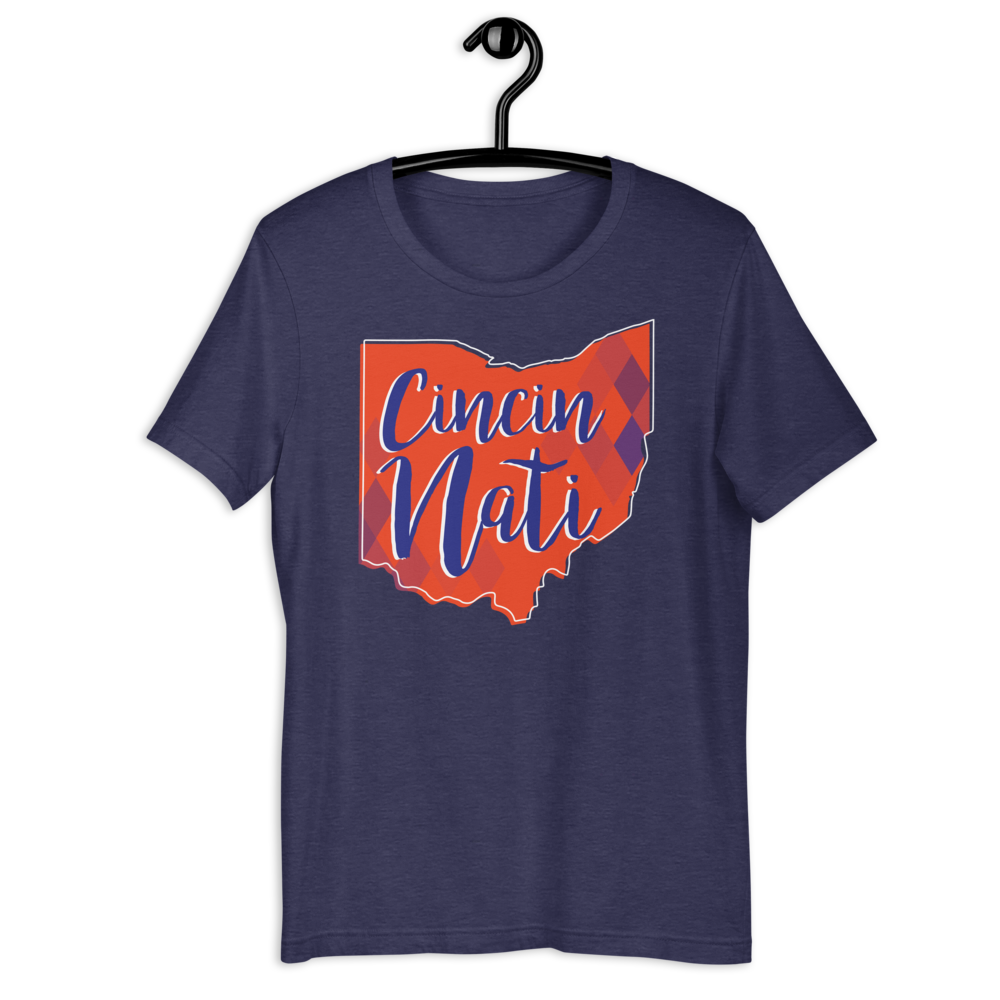 Blue & Orange Diamond Futbol Tee