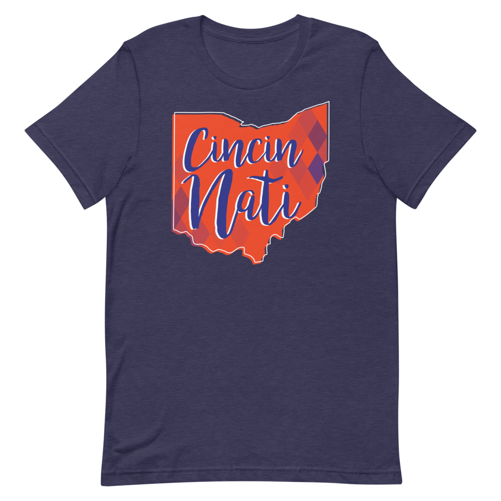 Blue & Orange Diamond Futbol Tee