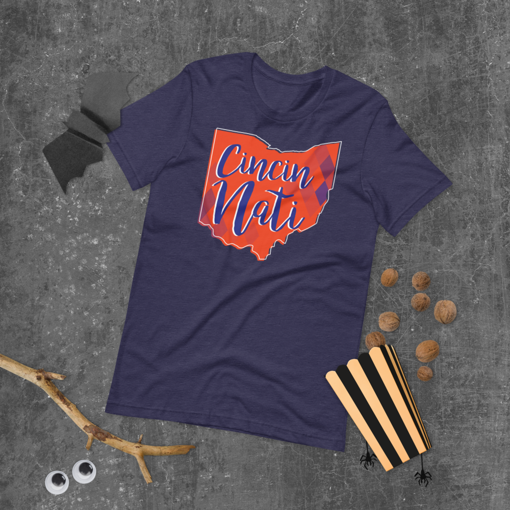 Blue & Orange Diamond Futbol Tee