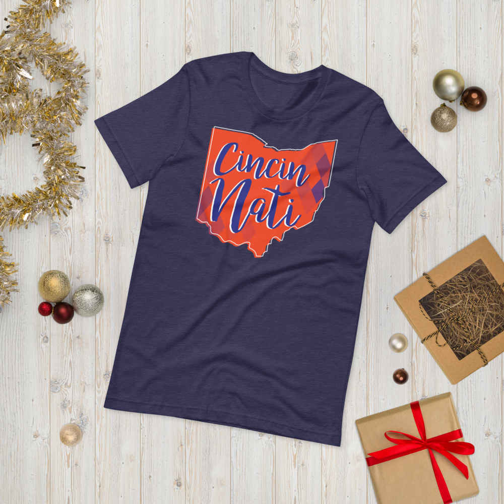 Blue & Orange Diamond Futbol Tee