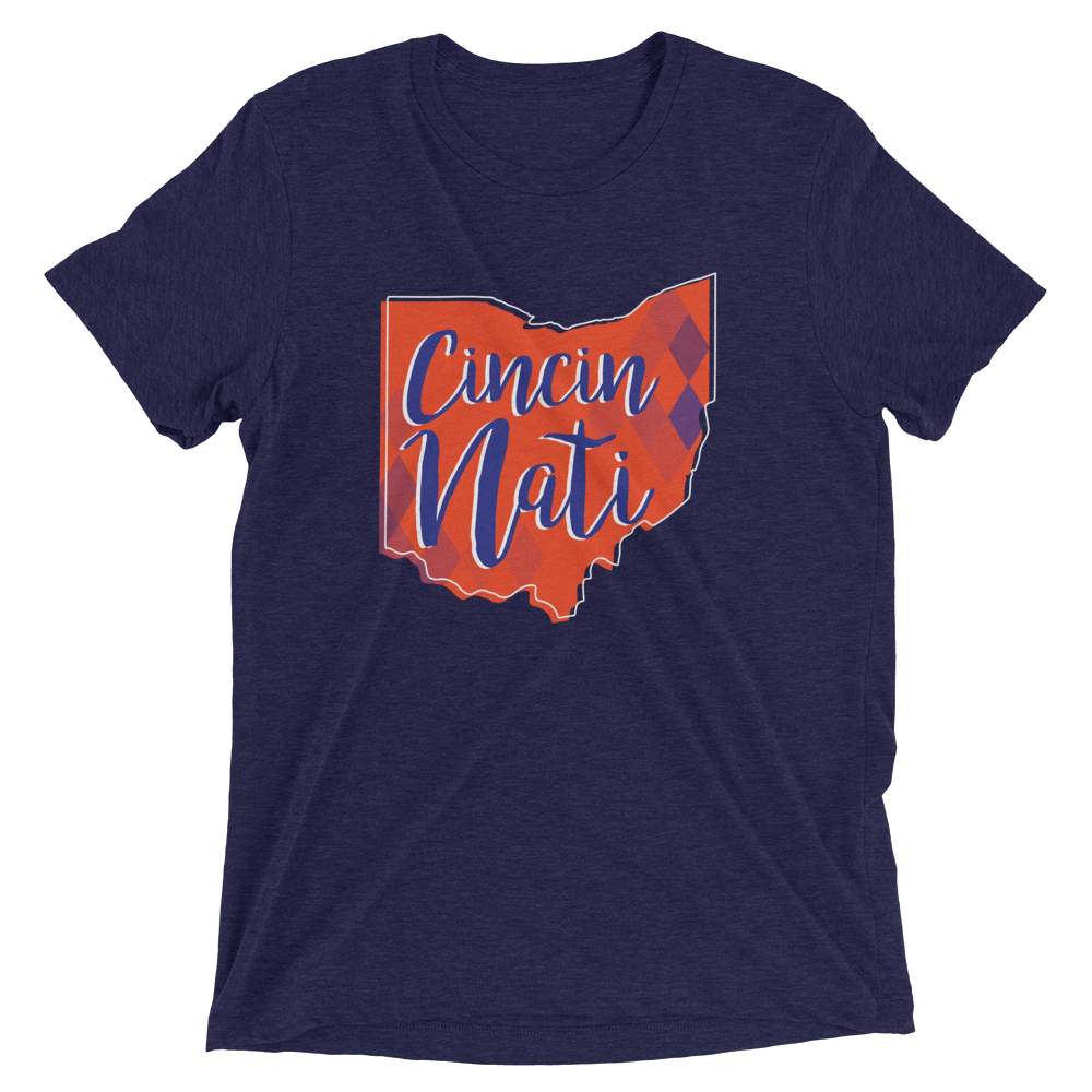Blue & Orange Diamond Tee