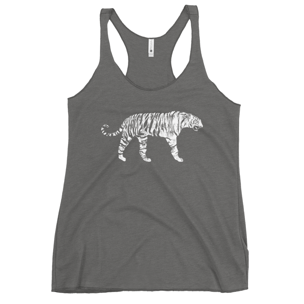 White Bengal Tiger Women's Racerback Tank