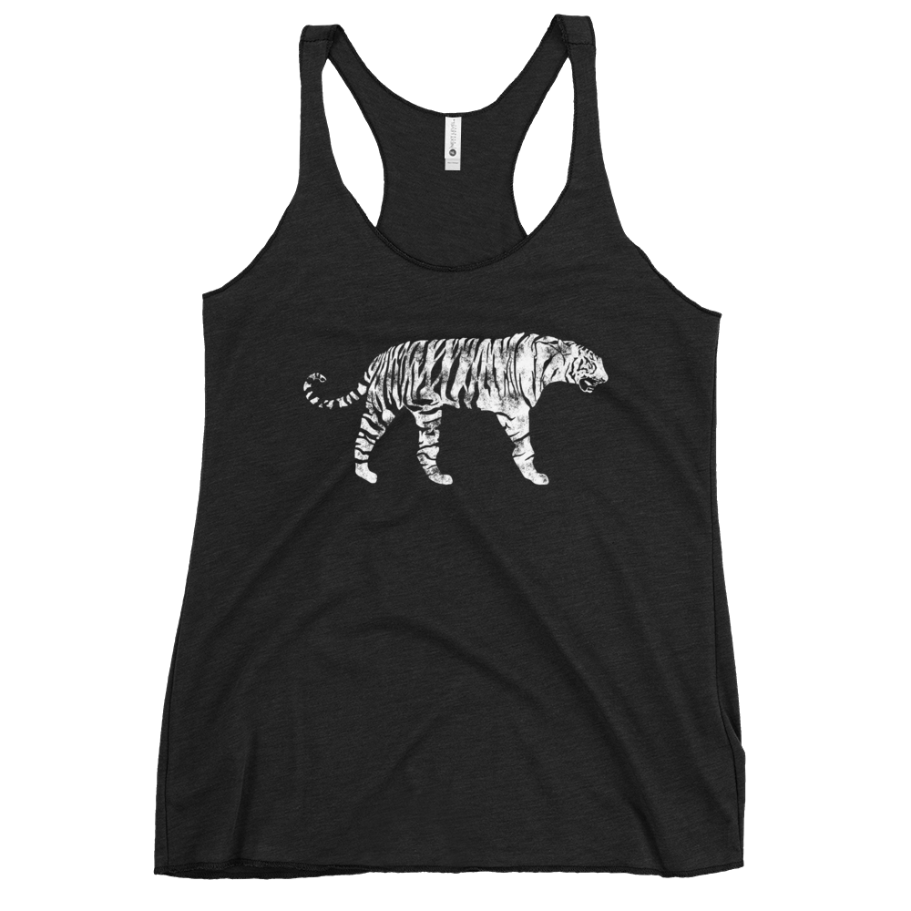 White Bengal Tiger Women's Racerback Tank
