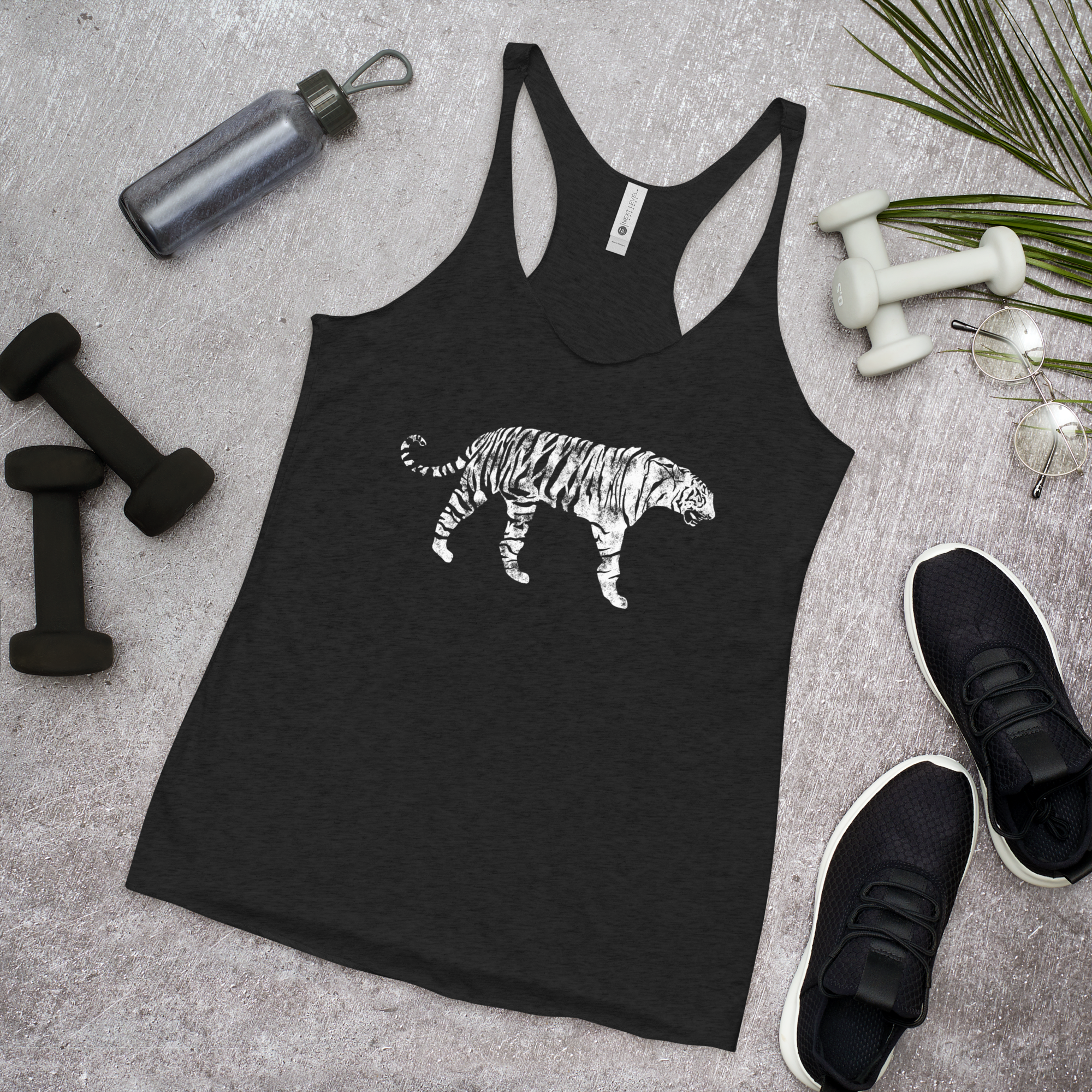 White Bengal Tiger Women's Racerback Tank