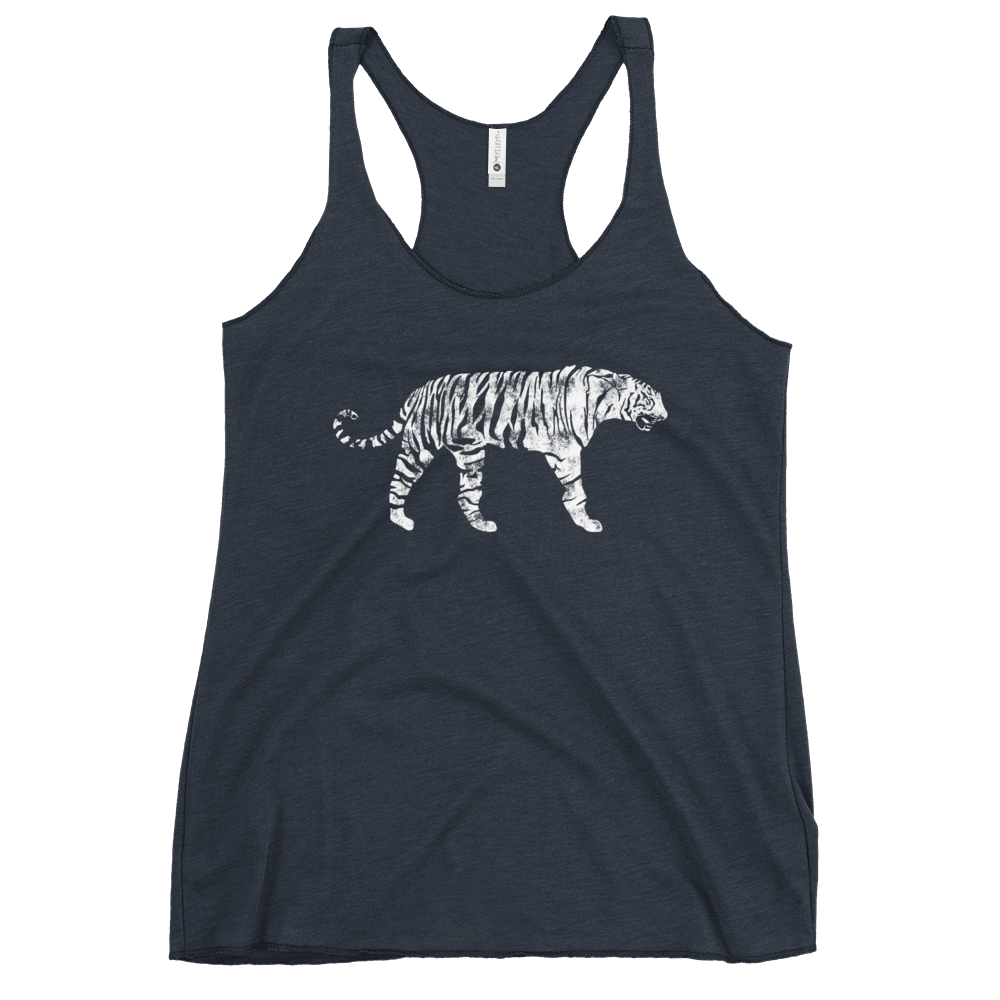 White Bengal Tiger Women's Racerback Tank