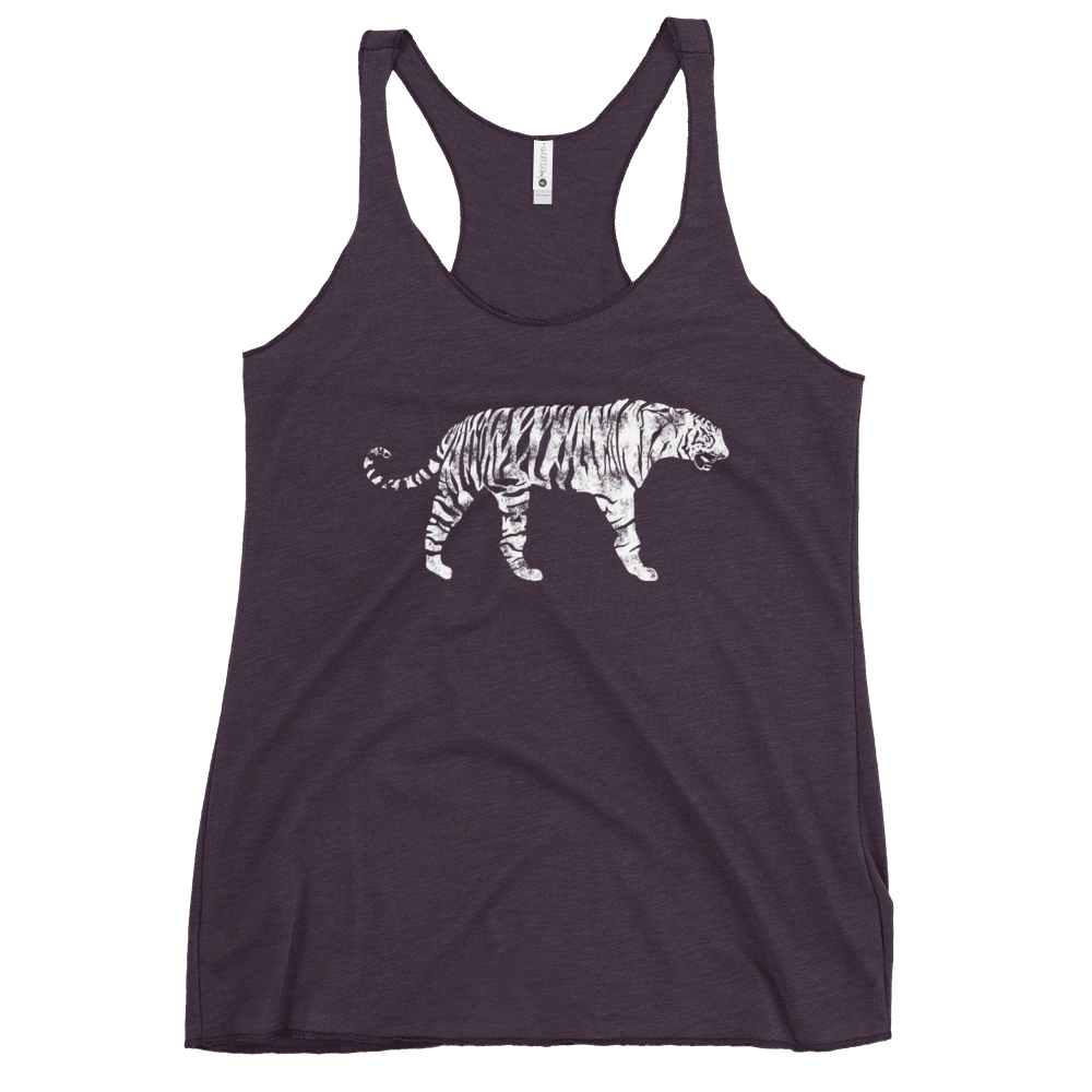 White Bengal Tiger Women's Racerback Tank