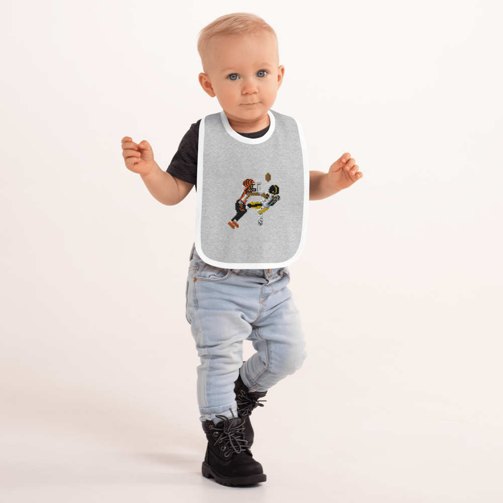TikTok Terminator Embroidered Baby Bib