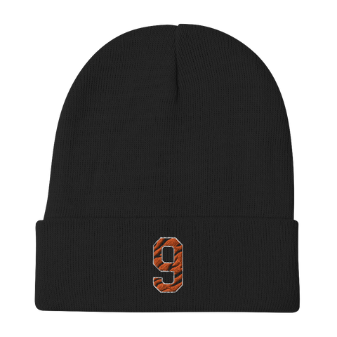 Striped Burrow 9 Embroidered Beanie