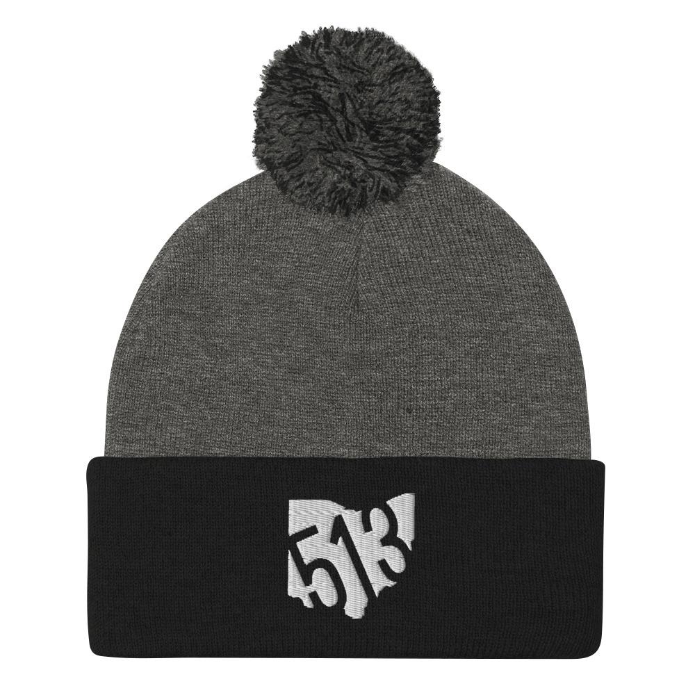 513 State of Mind Pom Pom Knit Beanie