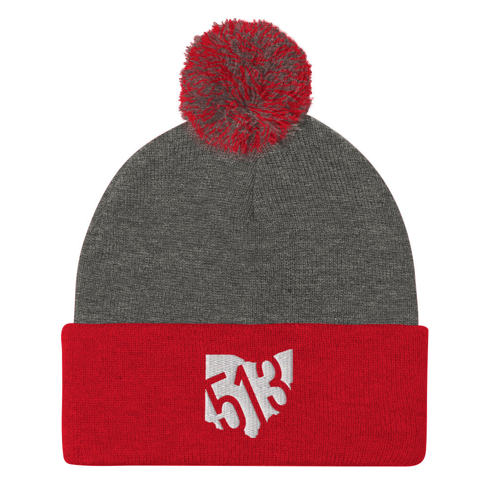 513 State of Mind Pom Pom Knit Beanie