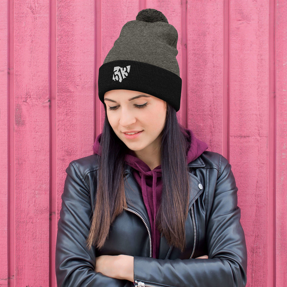 513 State of Mind Pom Pom Knit Beanie