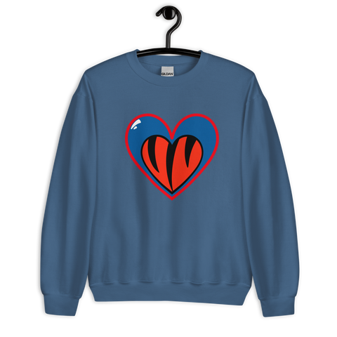 Pray For Damar Cincinnati Buffalo Heart Sweatshirt (100% Proceeds Donated)