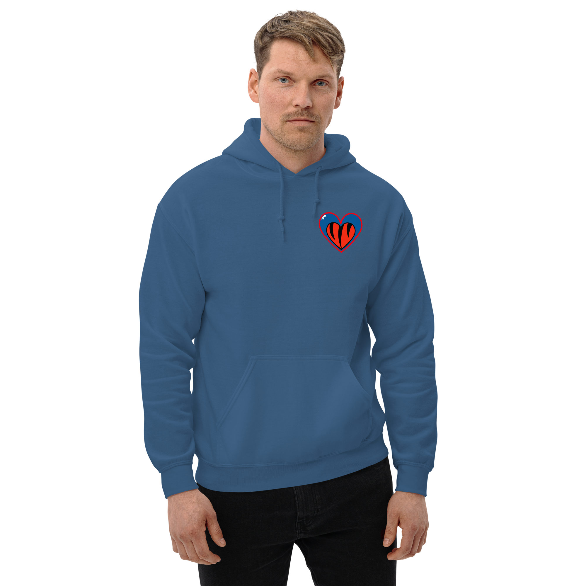 Pray For Damar Cincinnati Buffalo Heart Unisex Hoodie (100% Proceeds Donated)