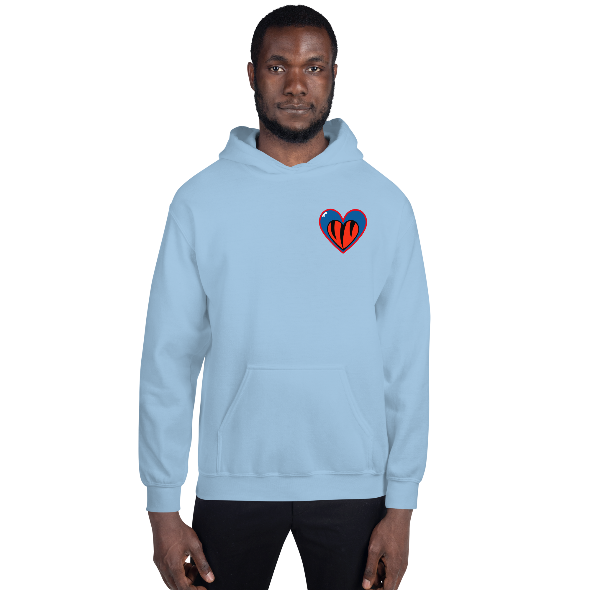 Pray For Damar Cincinnati Buffalo Heart Unisex Hoodie (100% Proceeds Donated)