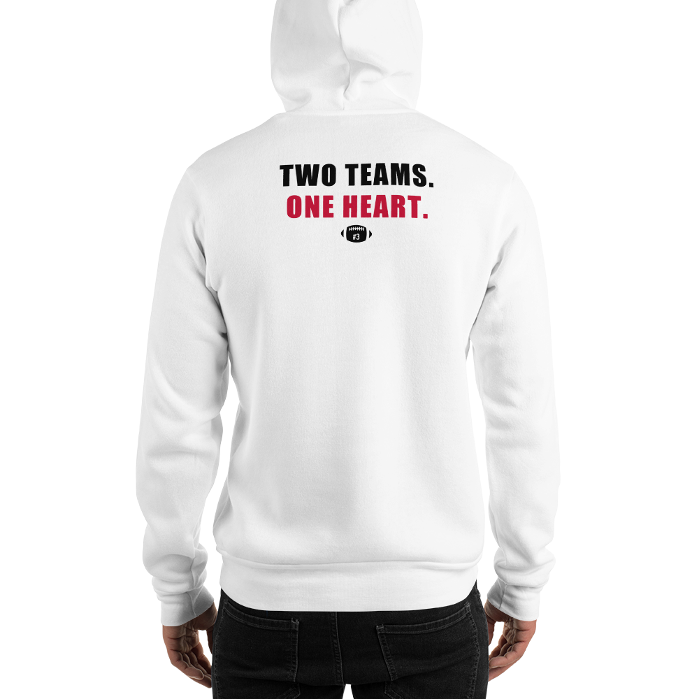 Pray For Damar Cincinnati Buffalo Heart Unisex Hoodie (100% Proceeds Donated)