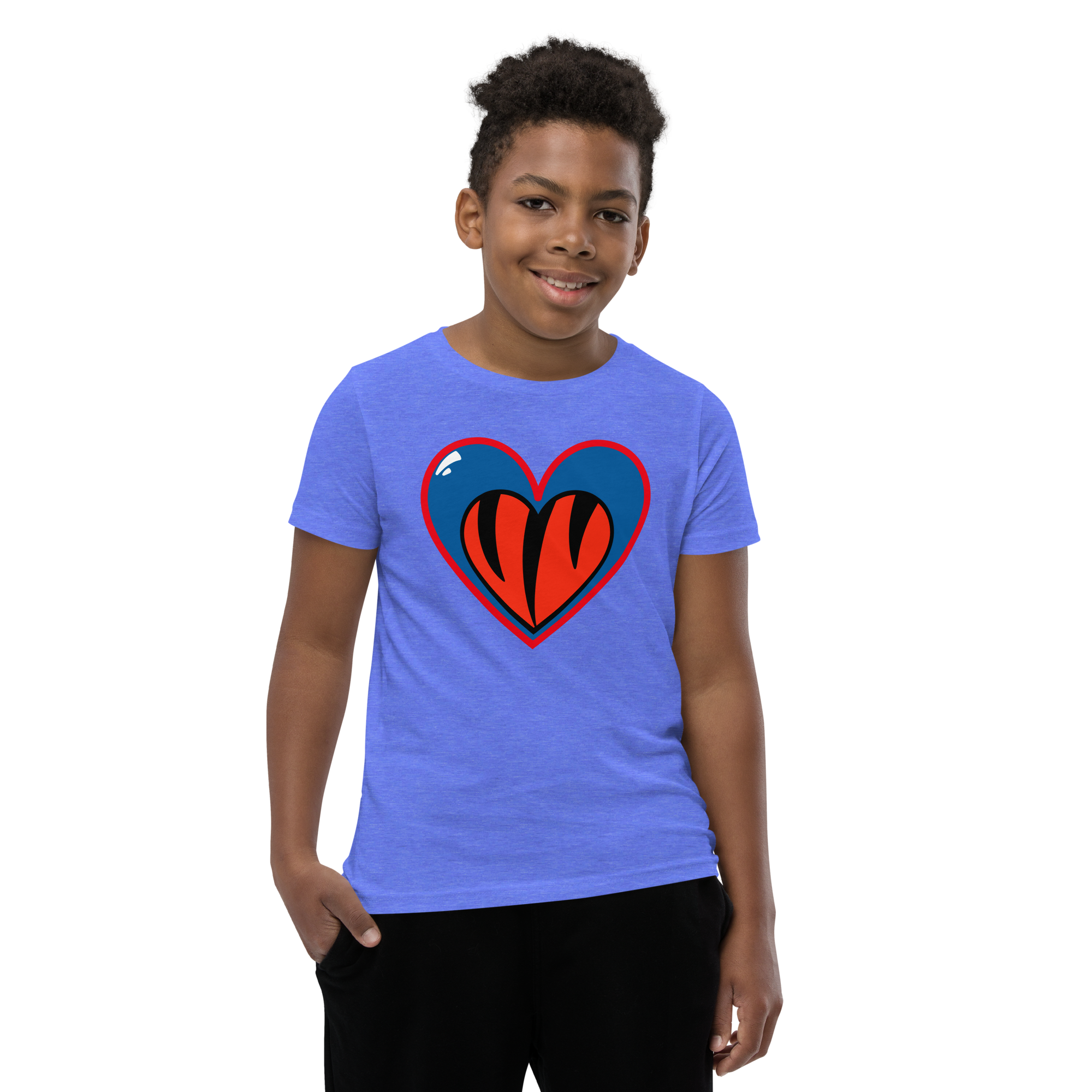 Pray For Damar Cincinnati Buffalo Heart Youth T-Shirt (100% Proceeds Donated)